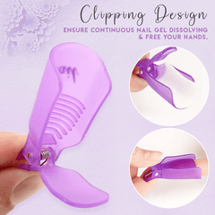 Clips dissolvants pour vernis à ongles paresseux