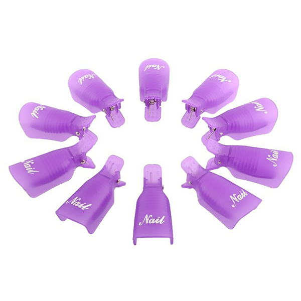 Clips dissolvants pour vernis à ongles paresseux