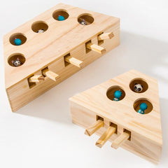 JOUET WHACK-A-MOLE POUR CHAT EN BOIS