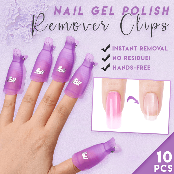 Clips dissolvants pour vernis à ongles paresseux