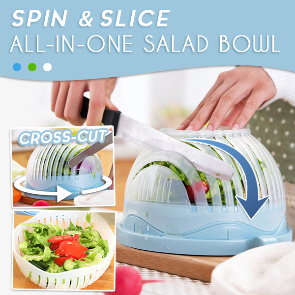 Spin & Slice All-In-One Salad Bowl