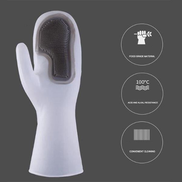 Gants de cuisine en silicone pour vaisselle