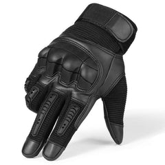 gants tactiques noirs à poing dur